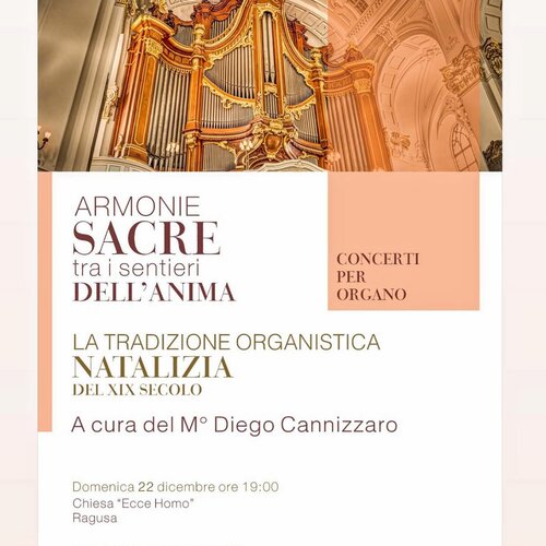 La tradizione organistica natalizia del XIX secolo, con il prof. Diego Cannizzaro